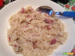 Risotto pancetta e funghi