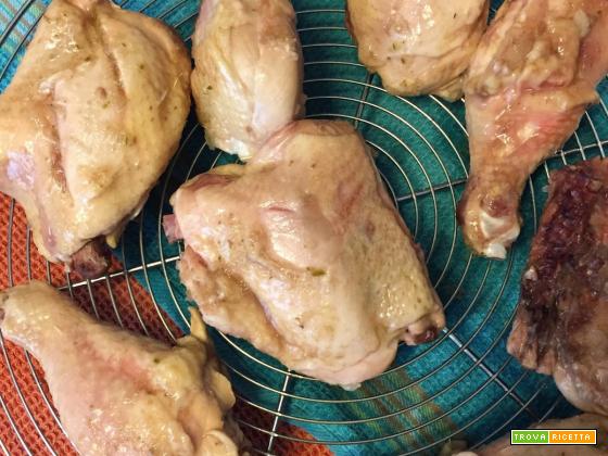 Pollo fritto tropicale e un esperimento di marinatura enzimatica.