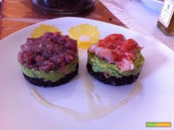 
RISO VENERE, AVOCADO E CRUDO DI MARE
