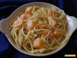Spaghetti al Melone e prosciutto crudo