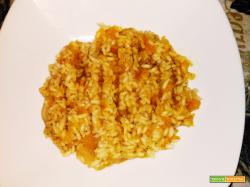 Risotto alla zucca al microonde