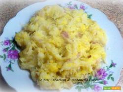 VERZA CON PATATE  E PANCETTA