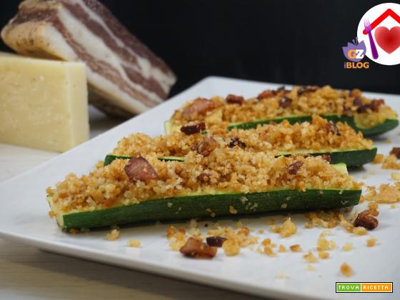 Barchette di zucchine croccanti