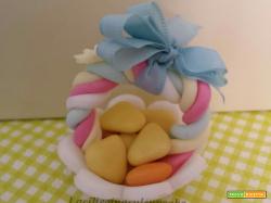 Segnaposto di pasqua in pasta di zucchero
