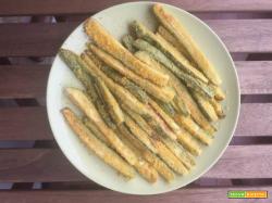 Zucchine impanate con farina di mais al forno