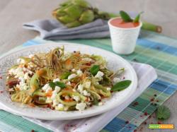 Insalata carciofi feta e pompelmo rosa – veggie style