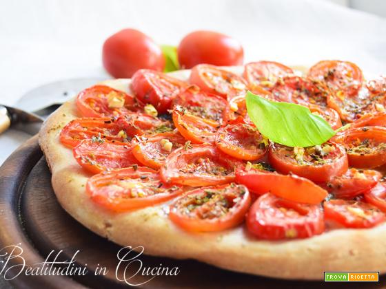 Pizza pomodorini e basilico