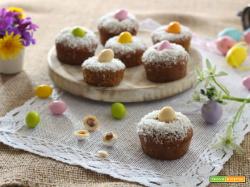 Vegan muffin pasquali cocco e cacao – veloci e golosi