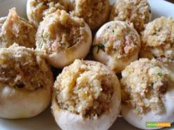 FUNGHI RIPIENI AL FORMAGGIO