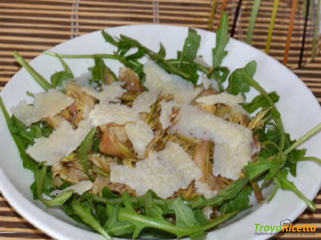 Insalata Di Carciofi Crudi E Grana Ricetta Trovaricetta Com