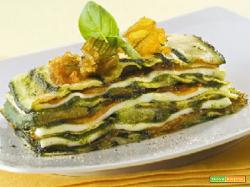 PARMIGIANA DI ZUCCHINE (E FIORI) AL PESTO