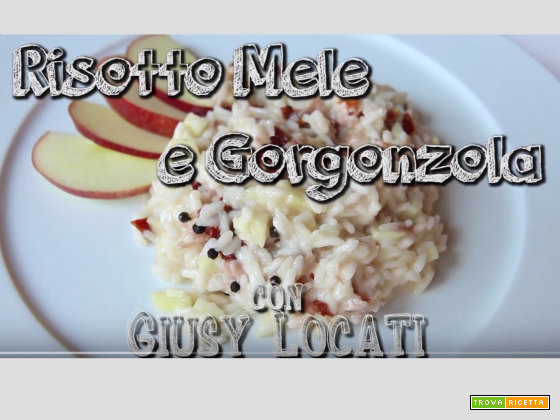Risotto con gorgonzola e mele del Trentino – il mio cooking show per Vinitaly and the City