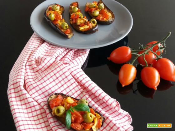 Barchette di melanzane al forno – ricetta contorno sfizioso