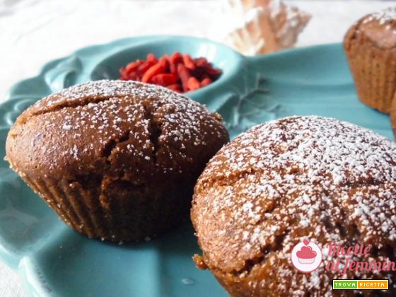 Muffin al grano saraceno e bacche di goji: senza glutine e lattosio