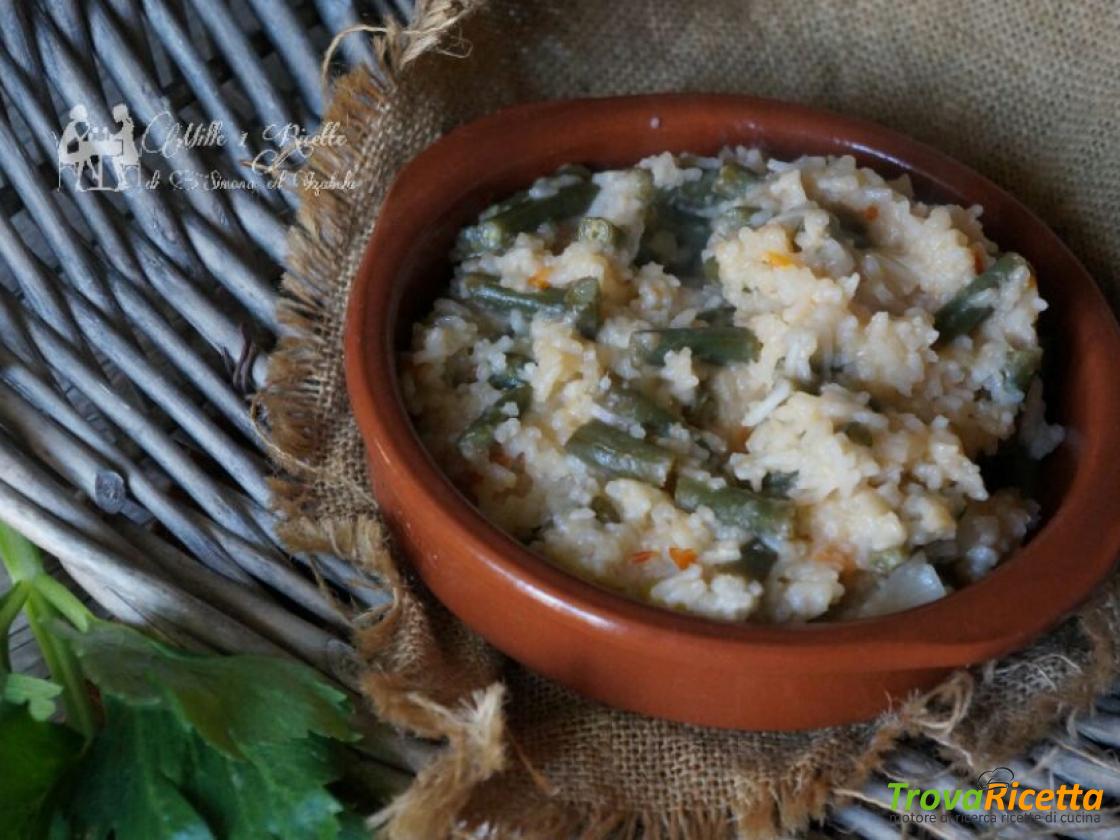 Risotto Ai Fagiolini Ricetta Trovaricetta Com