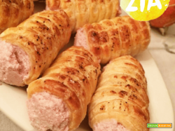 Cannoli salati alla mortadella e agli spinaci