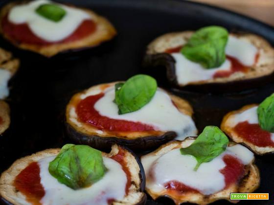 Pizzette di melanzane – Cottura senza forno