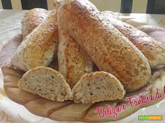 Pane integrale con semi di lino