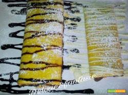 Crespella arrotolata con nutella