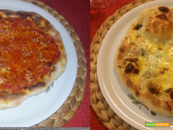 Pizza 24h di lievitazione in frigo cotta nel fornetto Ferrari