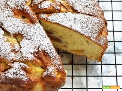 TORTA ALLA RICOTTA CON PESCHE NETTARINE