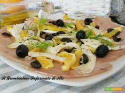 Carpaccio di spada con finocchi e arancia