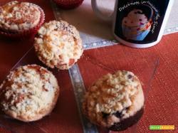 Muffins bicolore con crumble