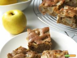 Torta di grano saraceno, con mele e pere