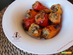 Peperoni dolci ripieni di olive taggiasche, ricetta veg