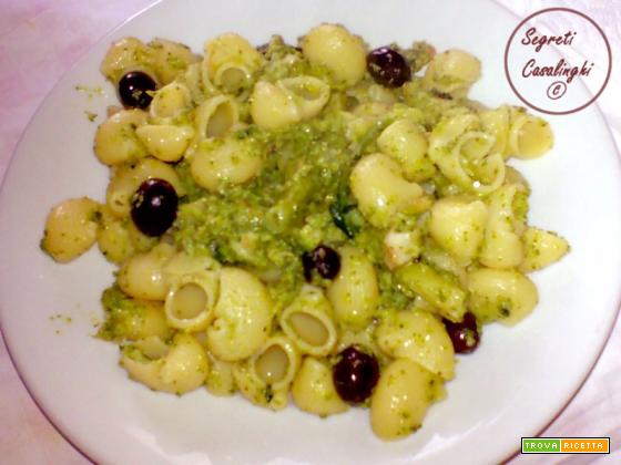 pasta broccoli olive nere