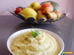 Puré di patate con crema di zucchine