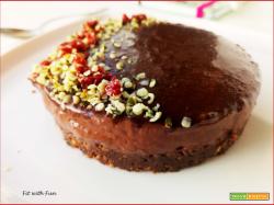 Cheesecake Semplice al Doppio Cioccolato senza Cottura né Gelatina