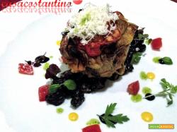 Parmigiana di pesce su ragù di seppie - Oggi cucina...Chef Ventimiglia
