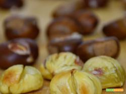Castagne al forno fatte in casa