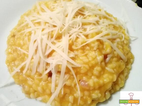 Risotto alla zucca e provolone piccante