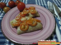 Palombo gratinato pomodorini e parmigiano