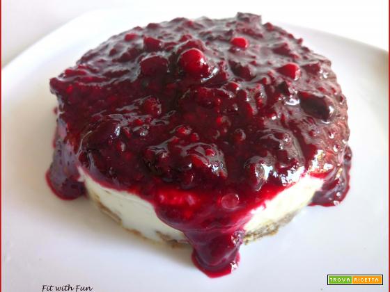 Cheesecake Vaniglia e Frutti di Bosco Sciroppati con Video Ricetta