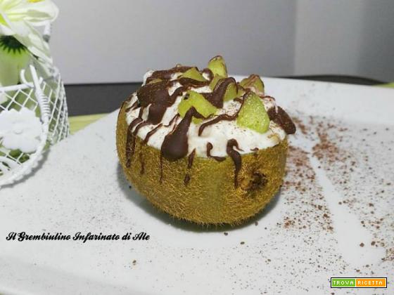 Kiwi goloso alla ricotta e amaretti