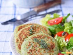 Burger vegetariani di zucchine e ricotta
