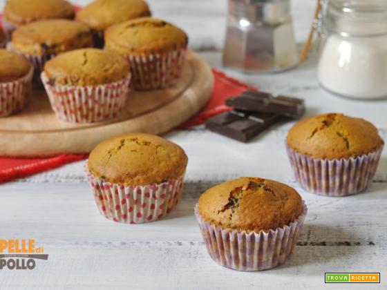 Muffin al mascarpone con cioccolato e caffè