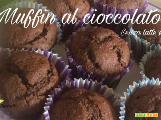 Muffin al cioccolato – senza latte e uova