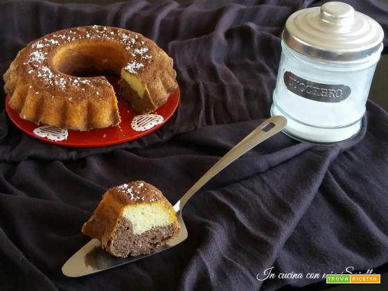 Ciambellone Bicolore Al Cocco E Cacao Ricetta Senza Burro E Olio Ricetta Trovaricetta Com