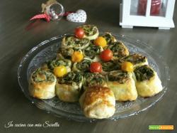 Albero di Natale salsiccia e friarielli – Antipasto Natalizio