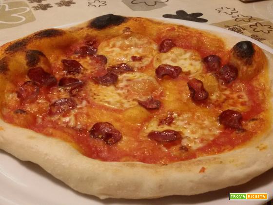 Pizza alla birra – 24 ore lievitazione in frigo (macchina pane/fornetto Ferrari)