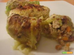 INVOLTINI DI VERZA E CARNE TRITA
