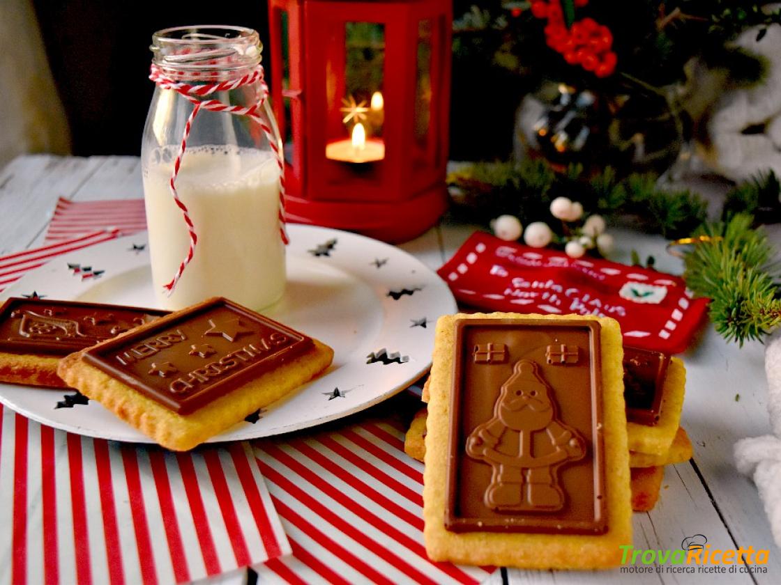 Biscotti Al Cioccolato Di Natale.Biscotti Di Natale Al Cioccolato Tipo Oro Ciok Ricetta Trovaricetta Com