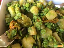 Magico trio: zucchine piselli e patate