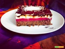 RASPBERRIES&CHOCOLATE BROWNCHEESCAKE