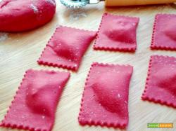 Tortelli di barbabietola al gorgonzola