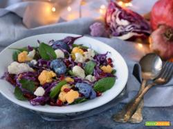 Insalata colorata cavolfiori e melagrana